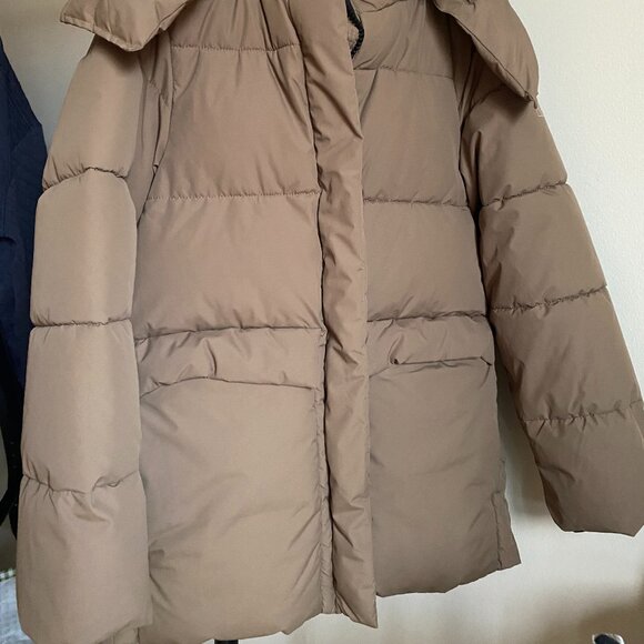 Mango Detachable hood quilted puffer jacket coat - Picture 5 of 13